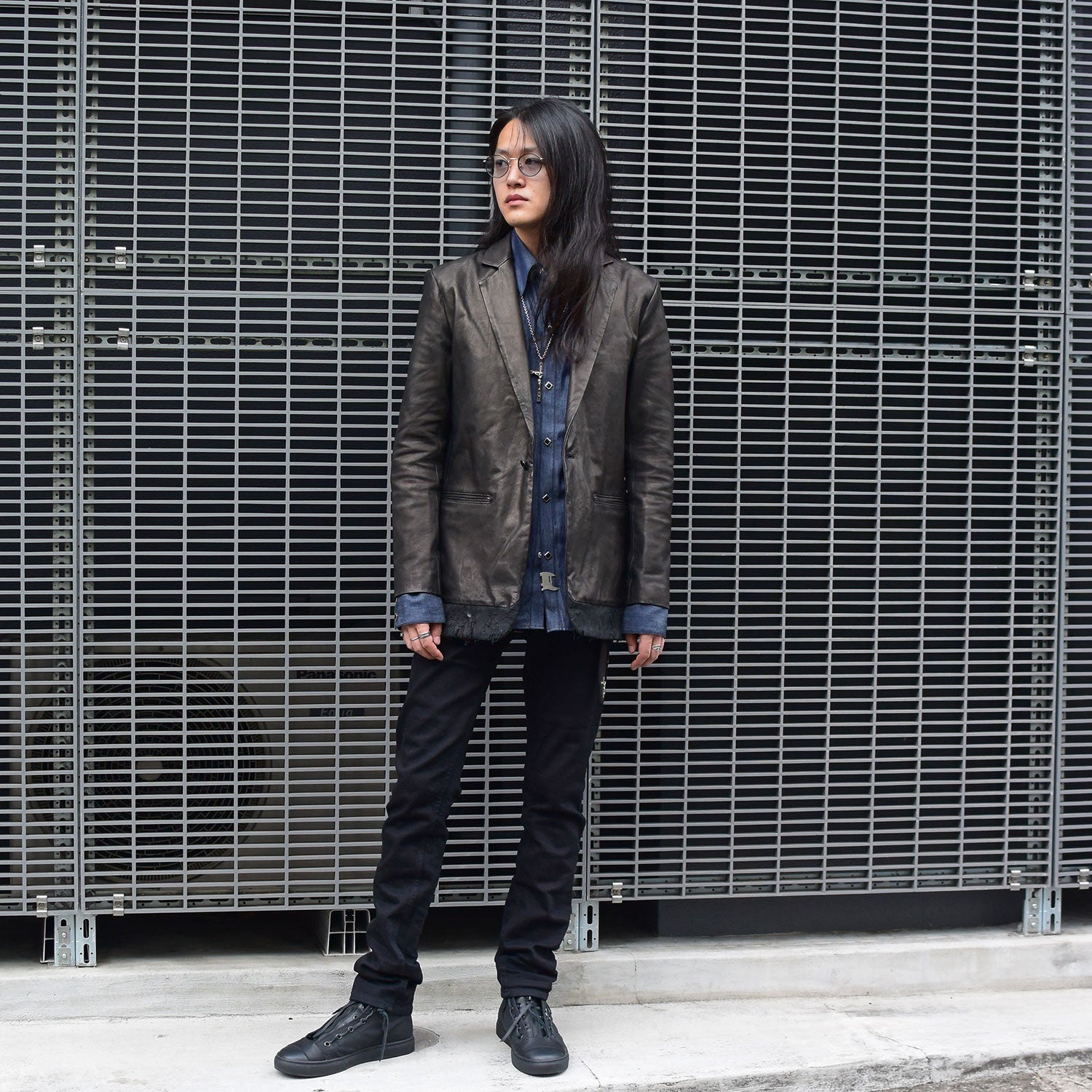 2022-23 A/W COLLECTION-Replicant- outfits with leather jacket BONO