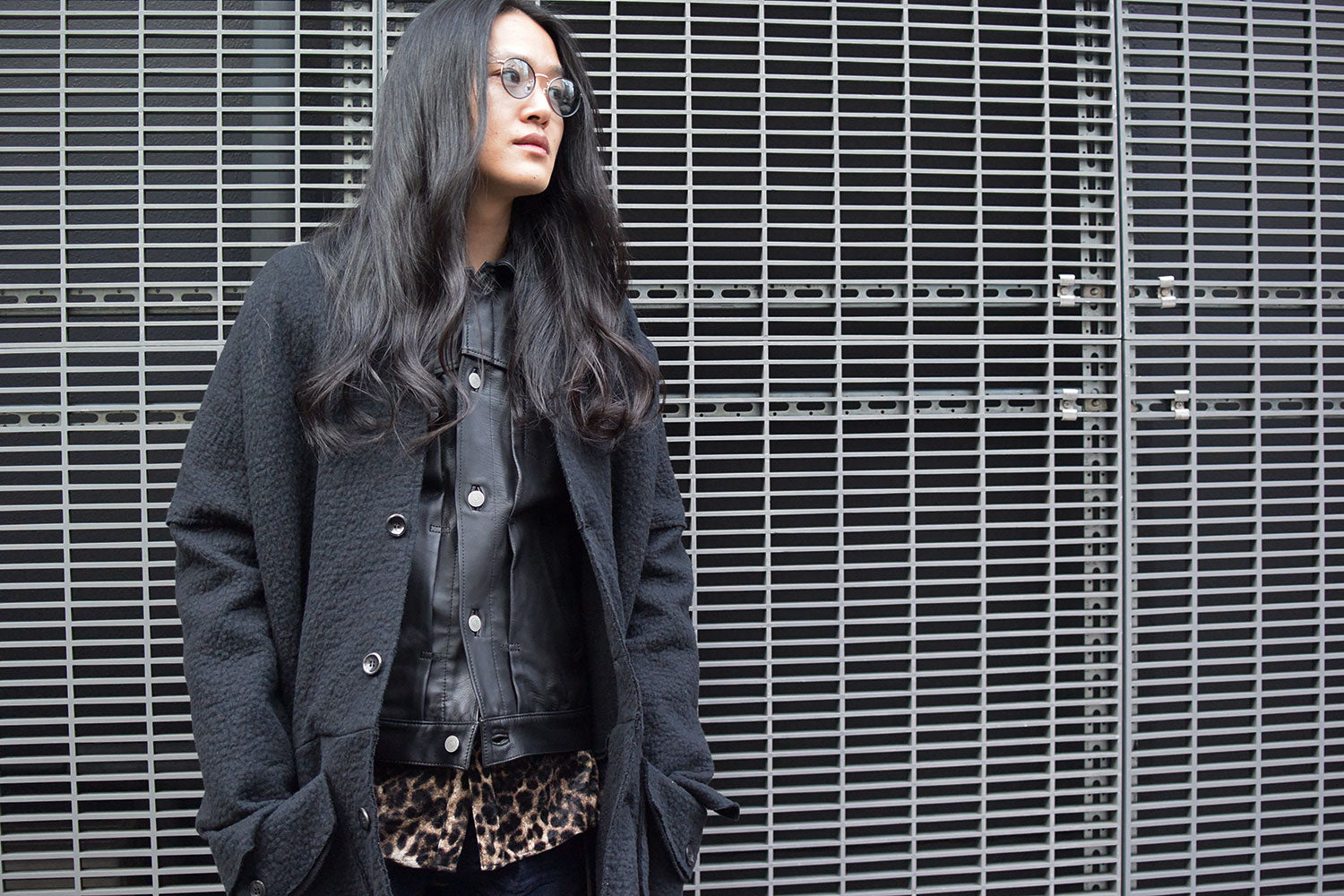 Incorporating G-jacket-type leather into the outerwear-on-outerwear technique