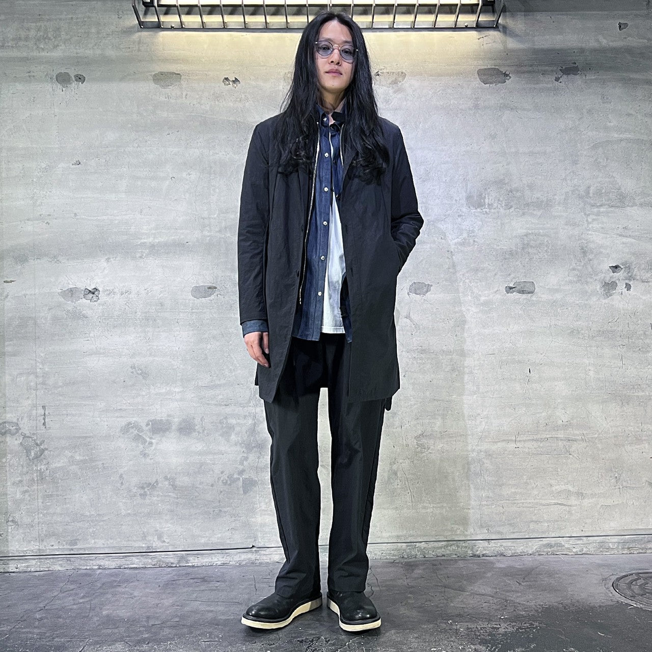 Spring/Summer men's coordination made with a taslan-finished nylon-ox set-up!