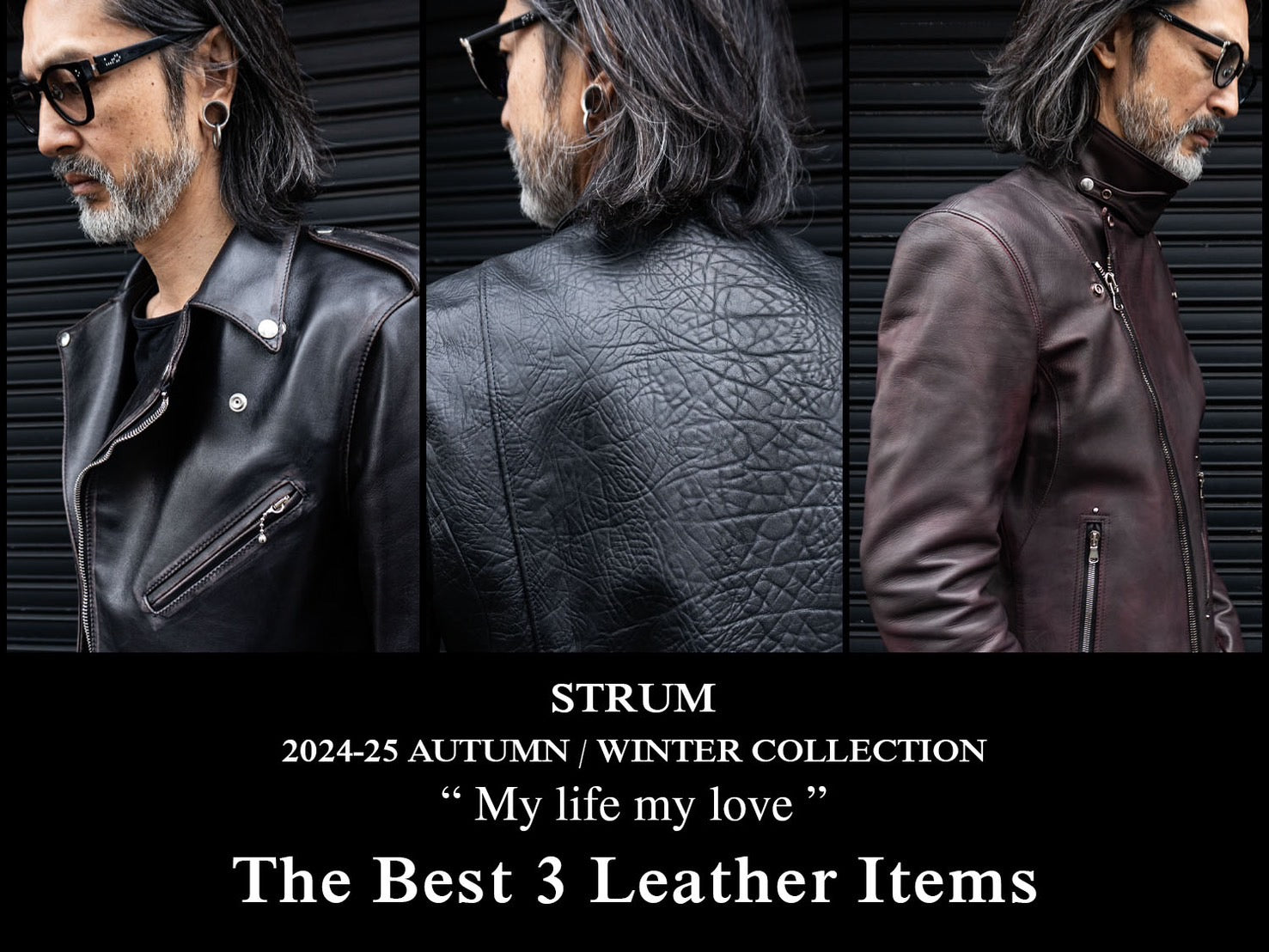 【希少デザイン】アーム牛革レザー　素材切り替え　スタジャン　フード　ダブルジップ 2024-25AW 先行予約会、人気ランキングBEST3！ – STRUM OFFICIAL