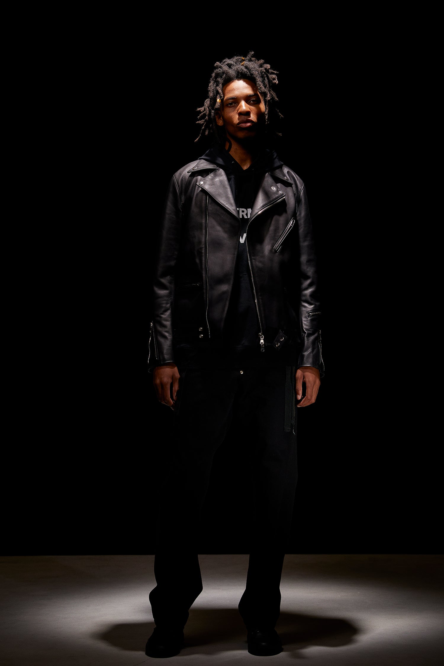 Load image into Gallery viewer, Oil Calf SPEEDER Double Riders Jacket - BLACK