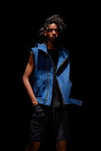 Load image into Gallery viewer, 50/1 Supima Cotton High Twist Double Jersey Sleeveless Cut and Sewn - BLACK