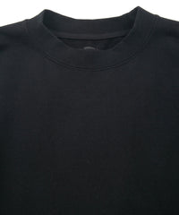 Load image into Gallery viewer, Vintage Filled Vintage Finish Fleece-Lined Crew Neck L/S Sweatshirt - BLACK
