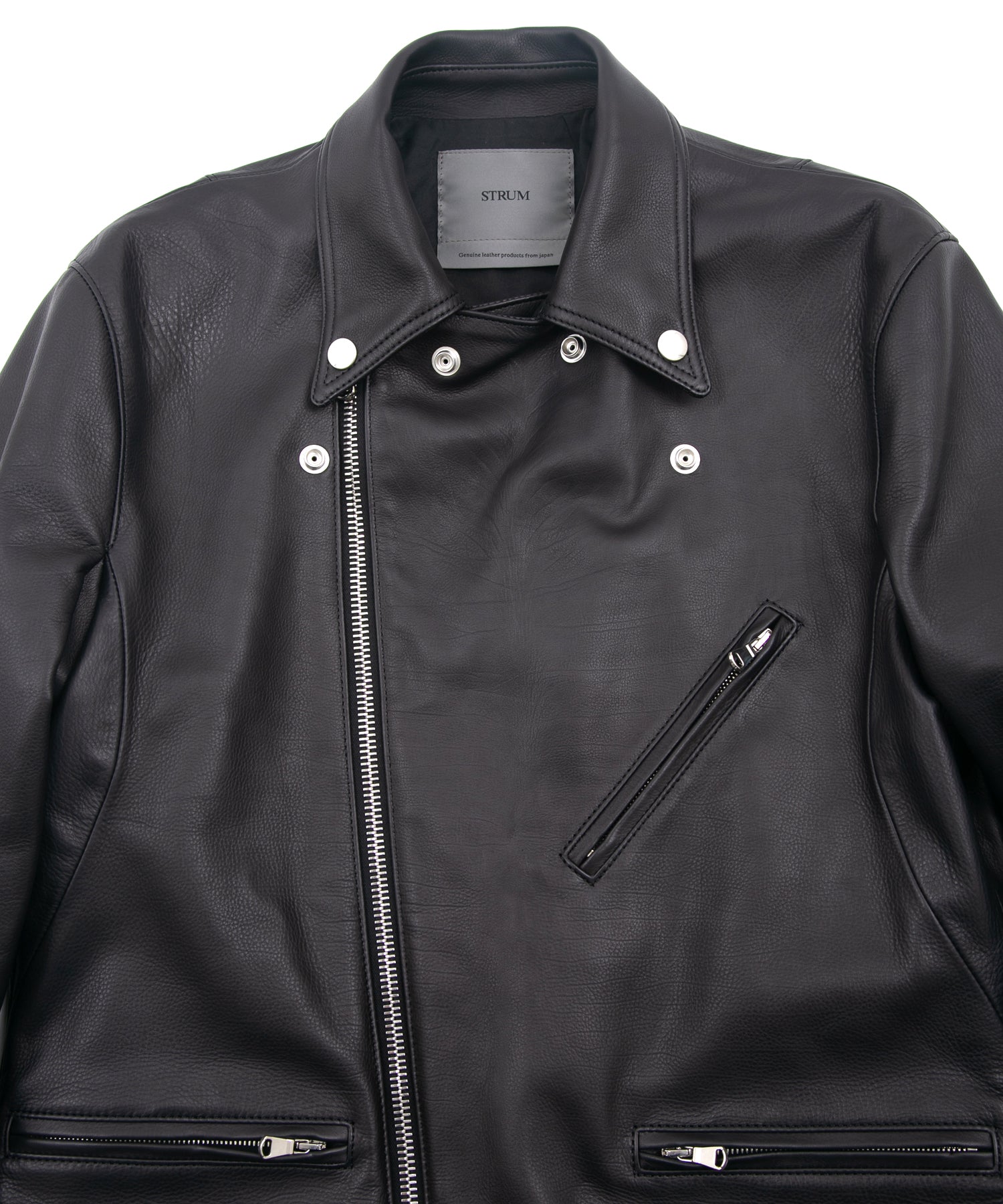 Load image into Gallery viewer, Oil Calf SPEEDER Double Riders Jacket - BLACK