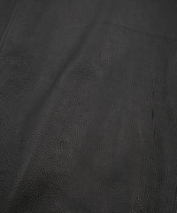 画像をギャラリービューアに読み込む, 白鞣し × 黒染め ディアスキン RENTON ダブルライダースベスト - BLACK