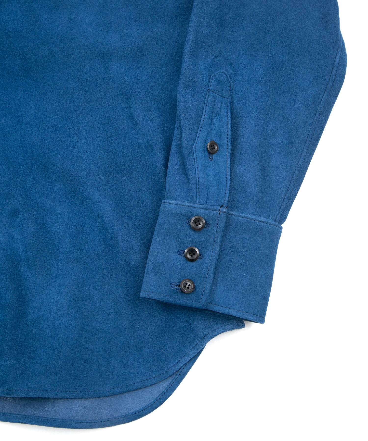 Load image into Gallery viewer, Sheepskin Suede EDDIE Western Shirt - BLUE