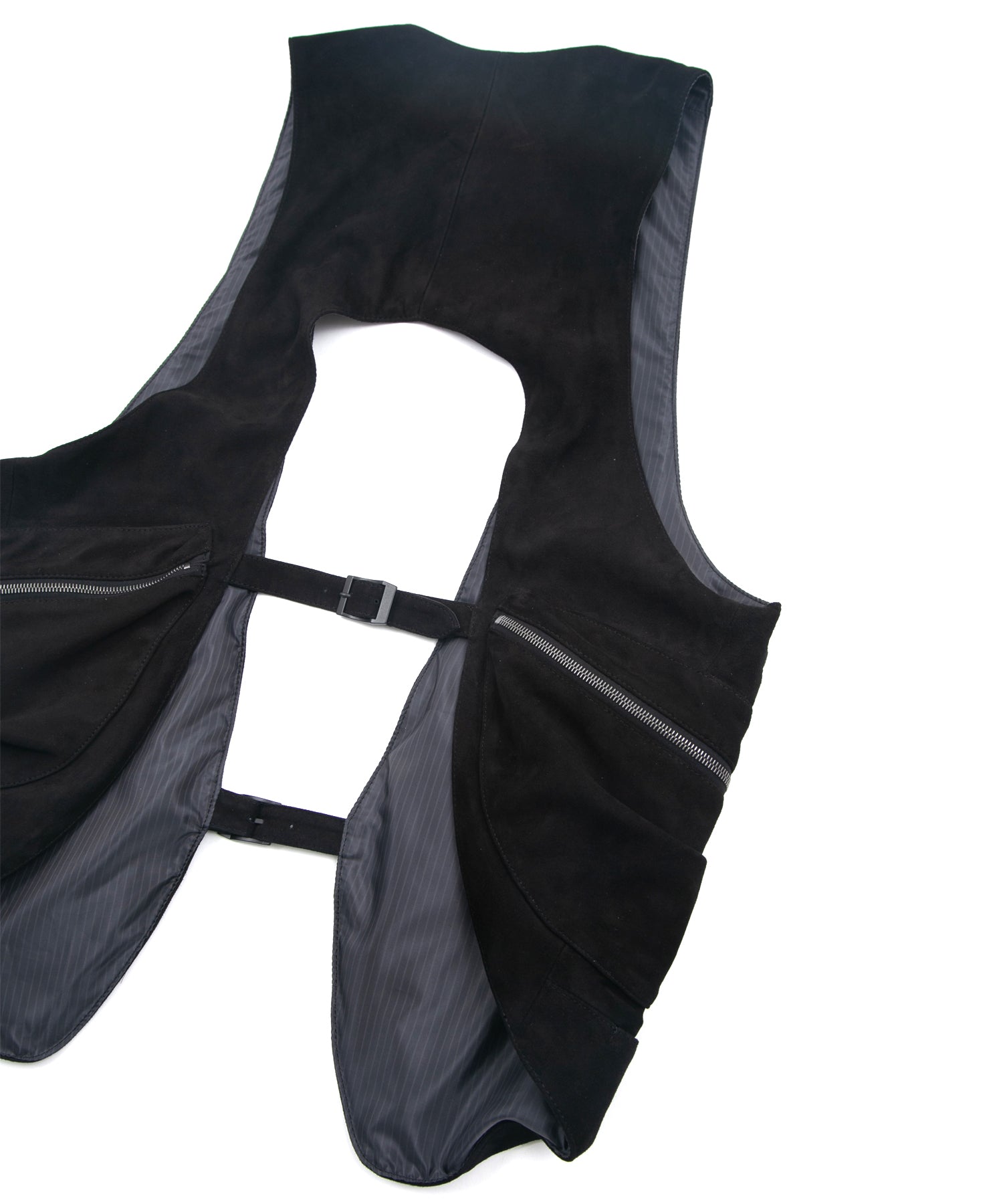 Load image into Gallery viewer, Sheepskin Suede HI-STEP Tactical Vest - BLACK