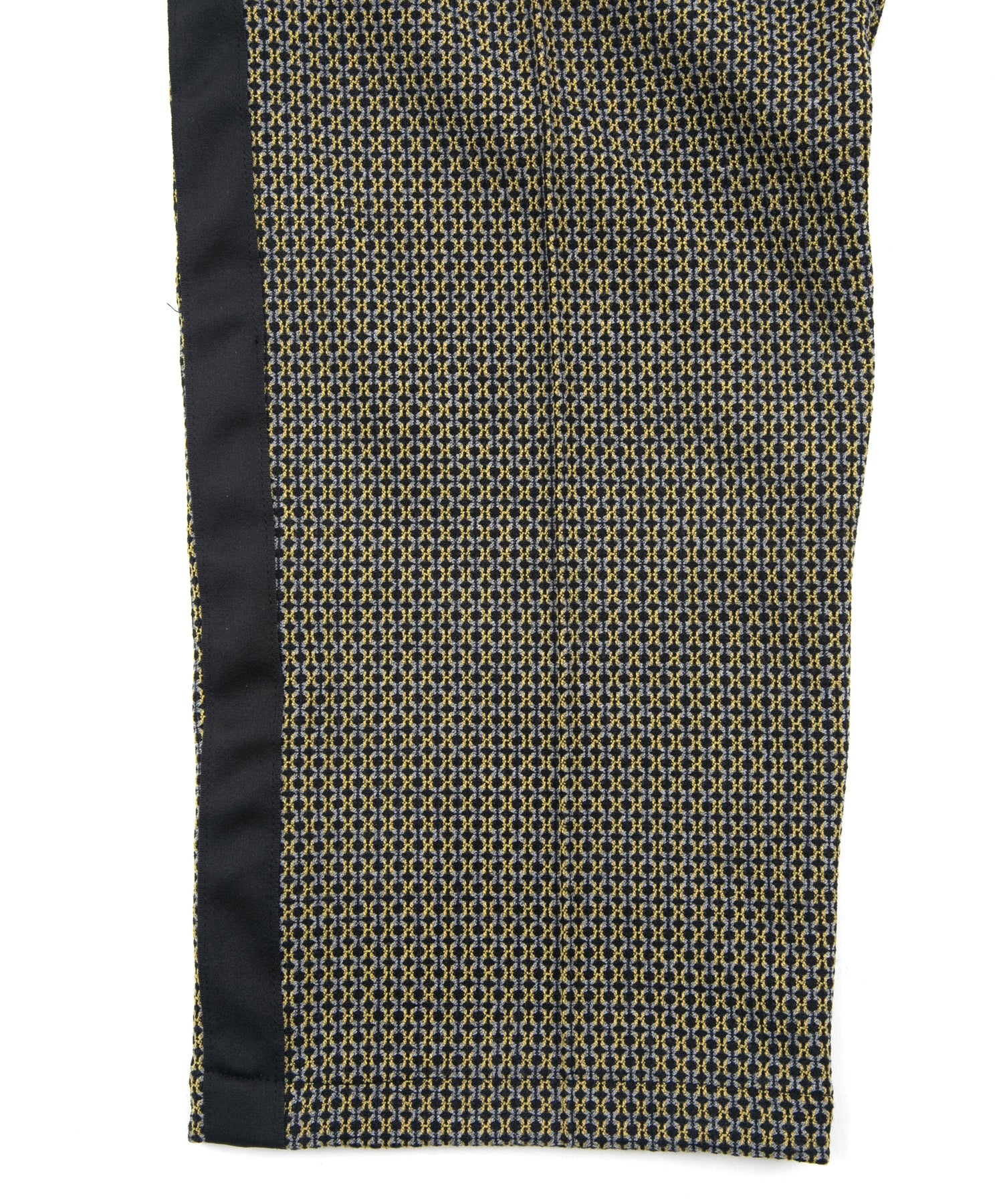 Load image into Gallery viewer, Poly-Rayon Stretch Dobby Track Tapered Pants - YELLOW x NAVY