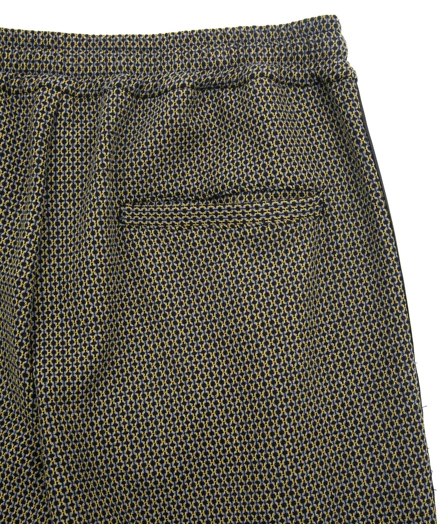 Load image into Gallery viewer, Poly-Rayon Stretch Dobby Track Tapered Pants - YELLOW x NAVY