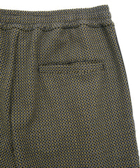 Load image into Gallery viewer, Poly-Rayon Stretch Dobby Track Tapered Pants - YELLOW x NAVY