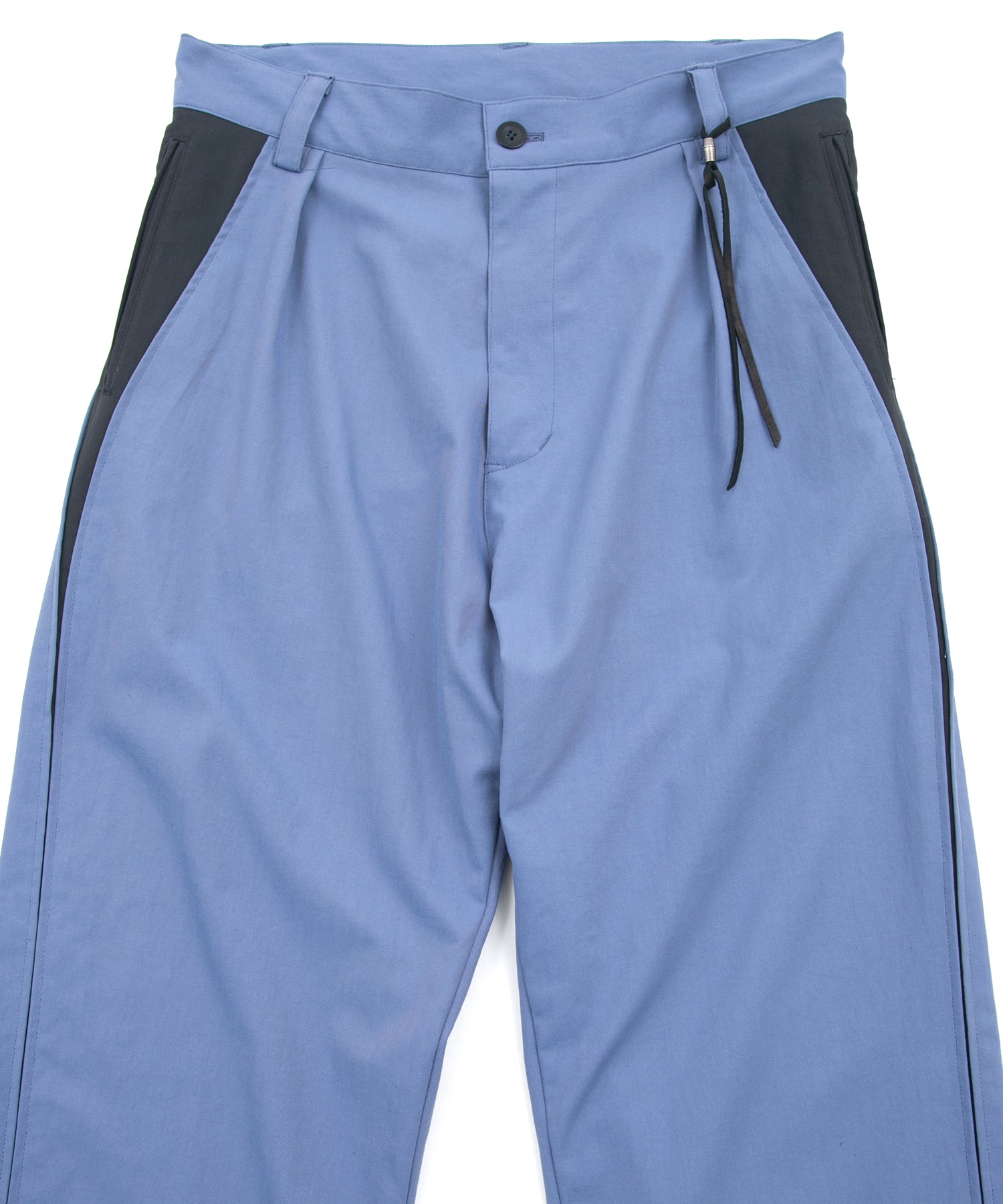Load image into Gallery viewer, Spun Poly Stretch Tweel Pistol Pants - BLUE x GRAY