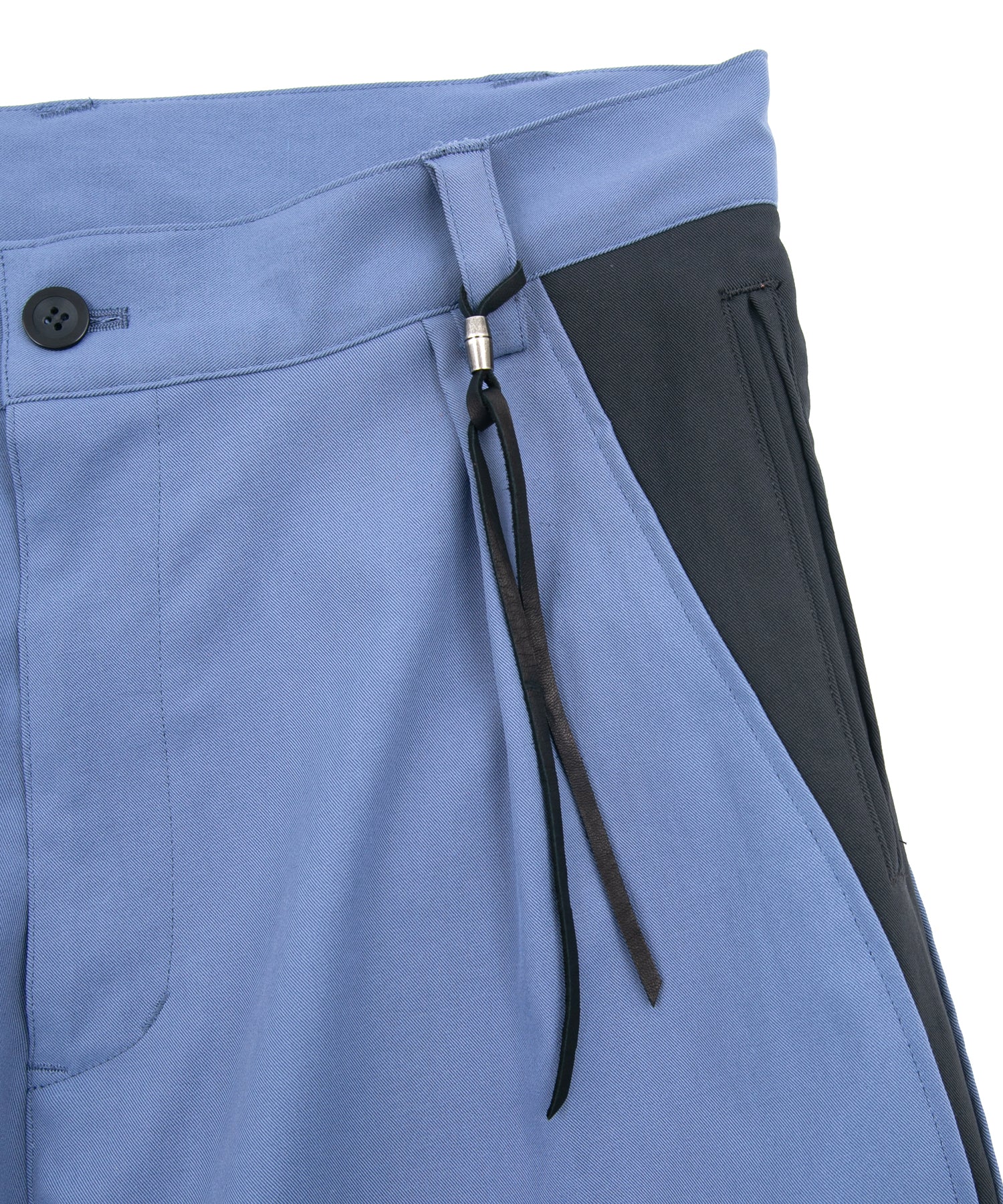 Load image into Gallery viewer, Spun Poly Stretch Tweel Pistol Pants - BLUE x GRAY