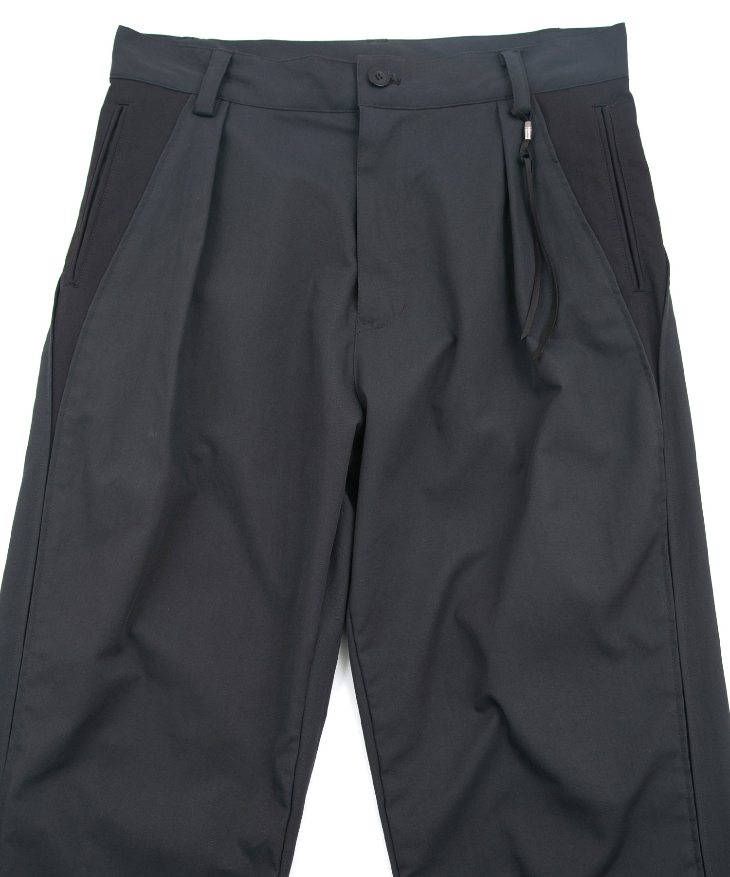 Load image into Gallery viewer, Spun Poly Stretch Tweel Pistol Pants - GRAY x BLACK