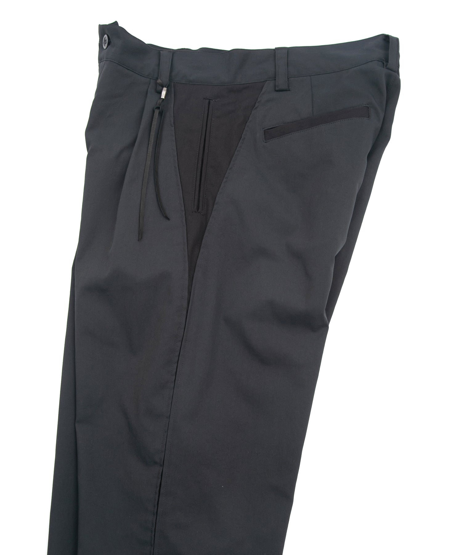 Load image into Gallery viewer, Spun Poly Stretch Tweel Pistol Pants - GRAY x BLACK