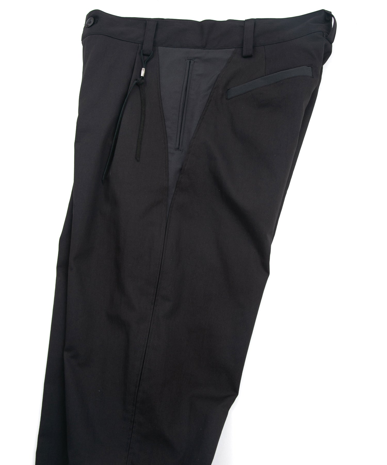 Load image into Gallery viewer, Spun Poly Stretch Tweel Pistol Pants - BLACK x GRAY