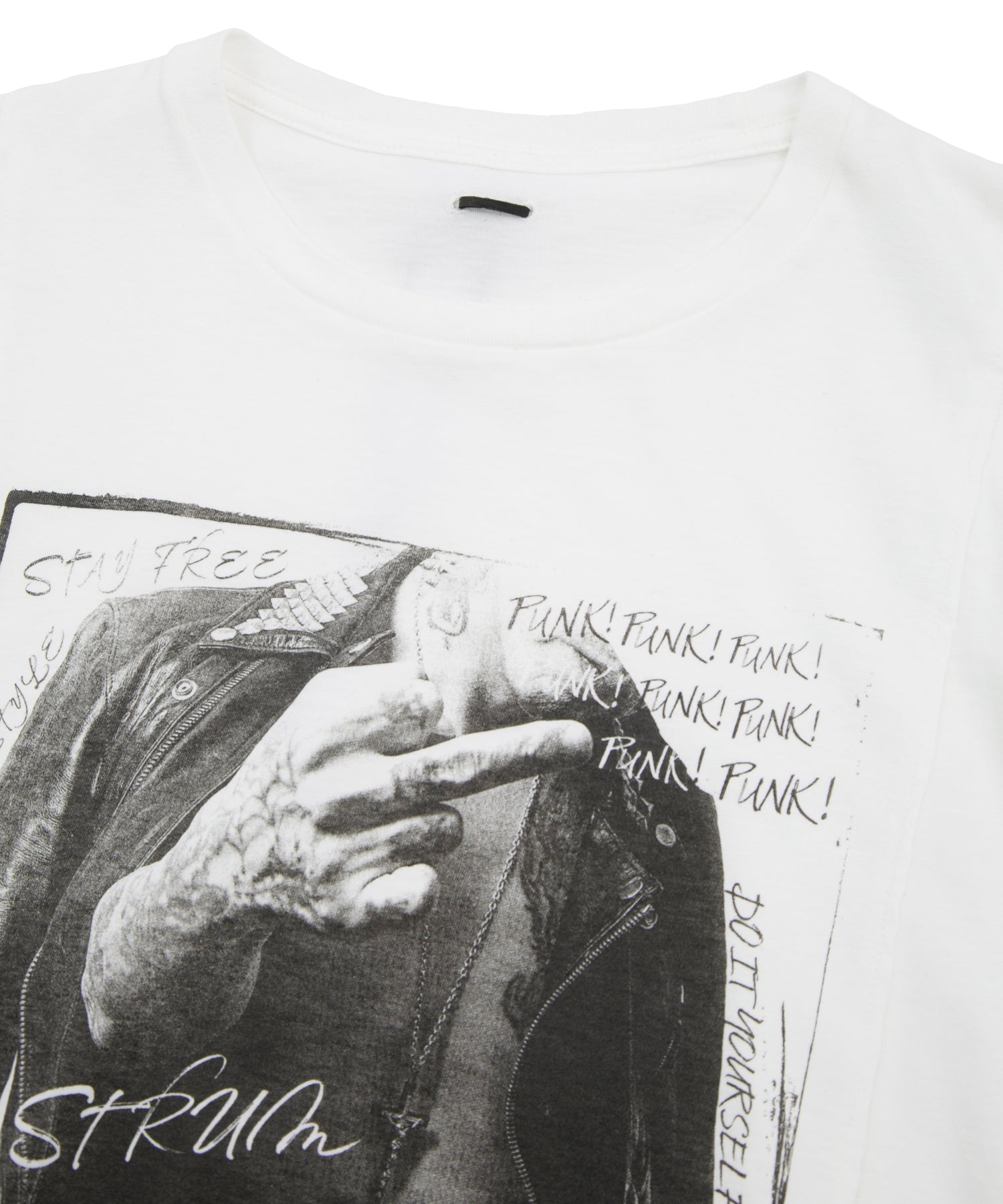 Load image into Gallery viewer, 30/- Natural soft jersey "FxxK THE WORLD" wide T-shirt (oversized) - WHITE