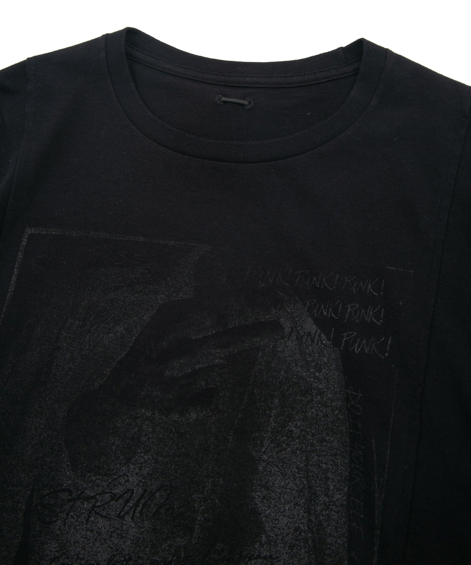 Load image into Gallery viewer, 30/- Natural soft jersey "FxxK THE WORLD" wide T-shirt (oversized) - BLACK
