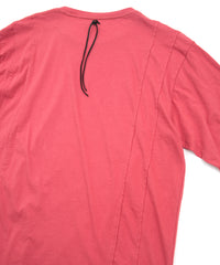 画像をギャラリービューアに読み込む, 30/- ナチュラルソフト天竺 ワイド Tシャツ(オーバーサイズ) - RED