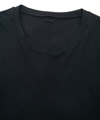 Load image into Gallery viewer, 50/1 Supima Cotton High Twist Double Jersey Crew Neck T-Shirt - BLACK