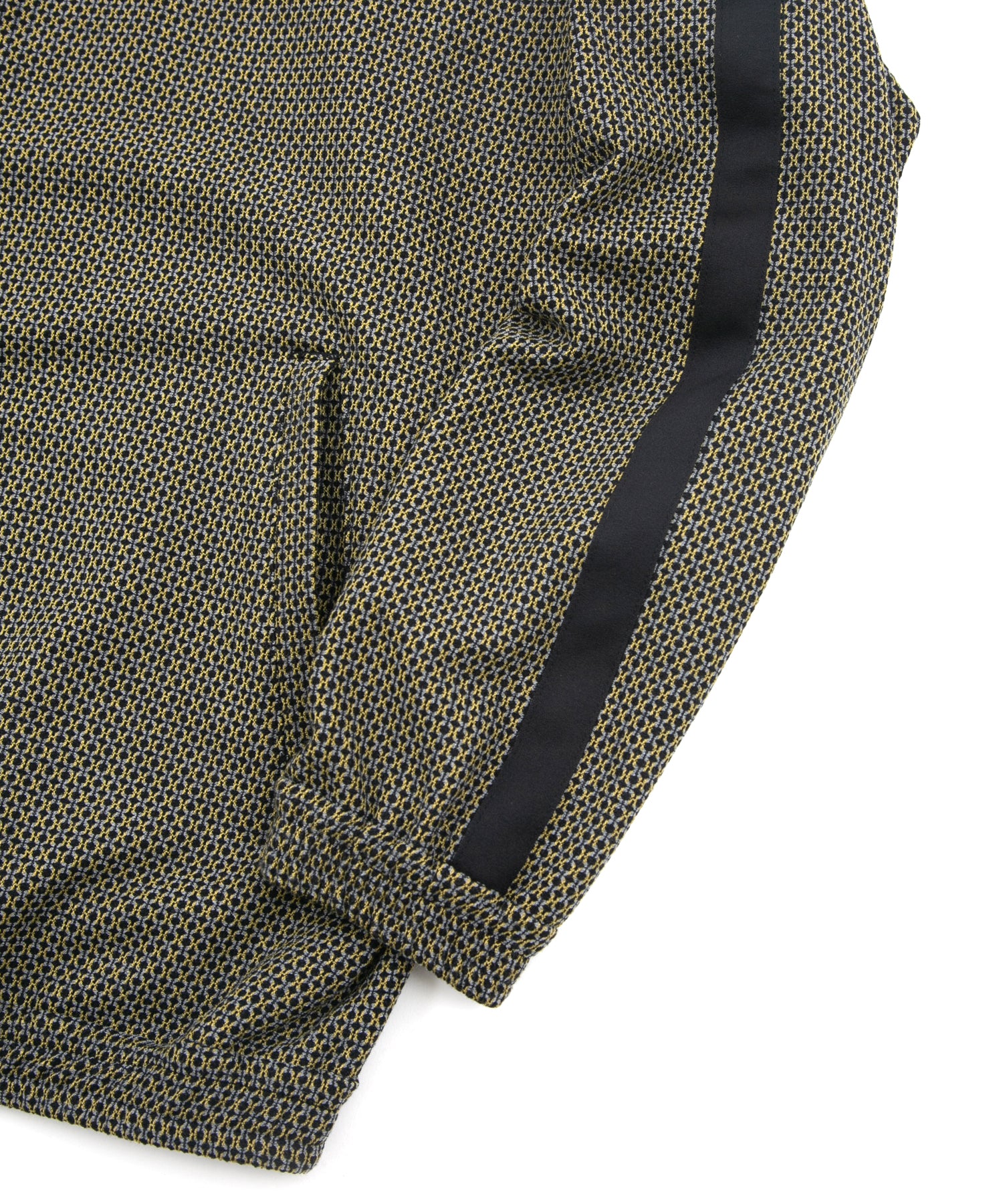 Load image into Gallery viewer, Poly Rayon Stretch Dobby Track Jacket - YELLOW × NAVY