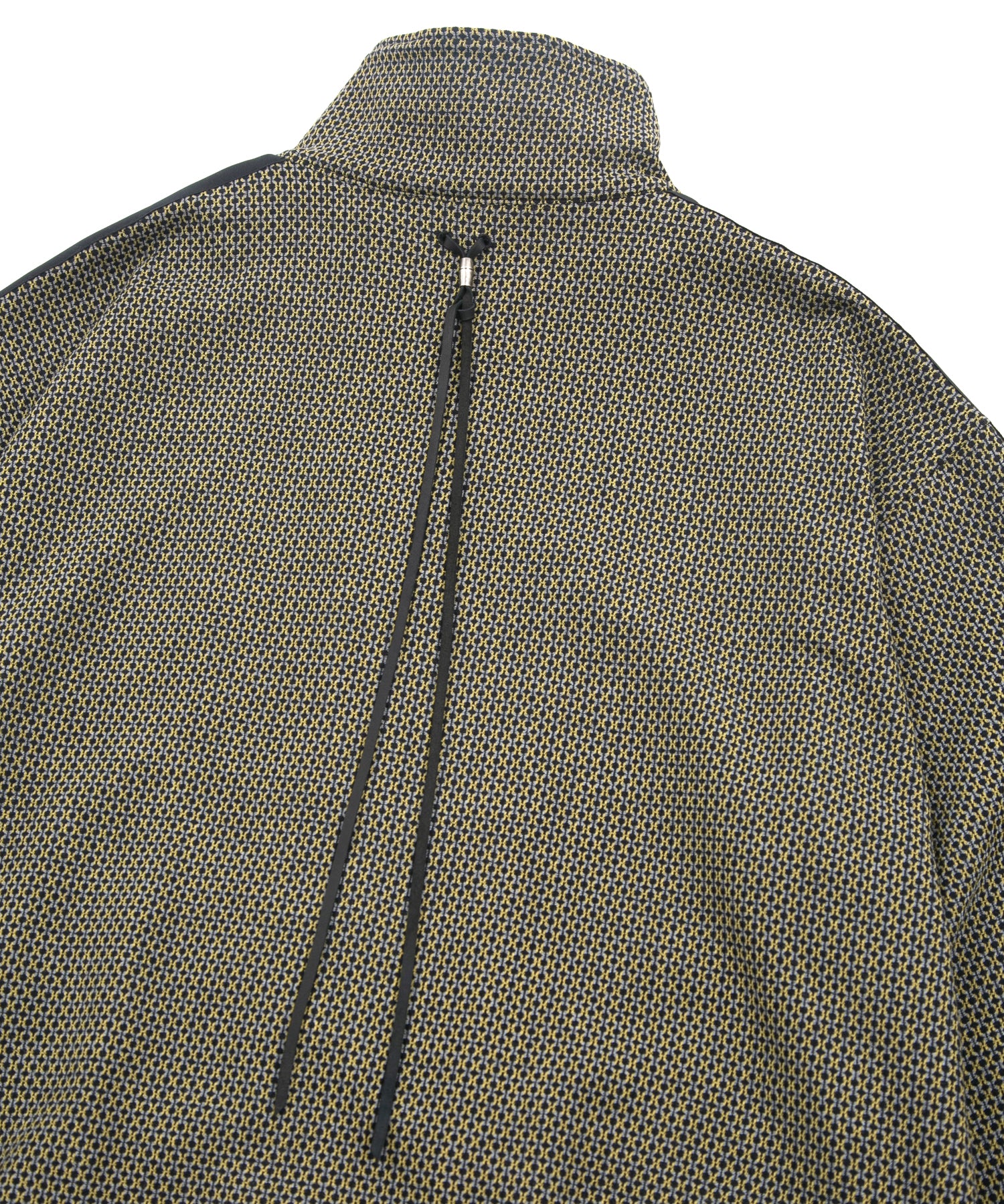 Load image into Gallery viewer, Poly Rayon Stretch Dobby Track Jacket - YELLOW × NAVY
