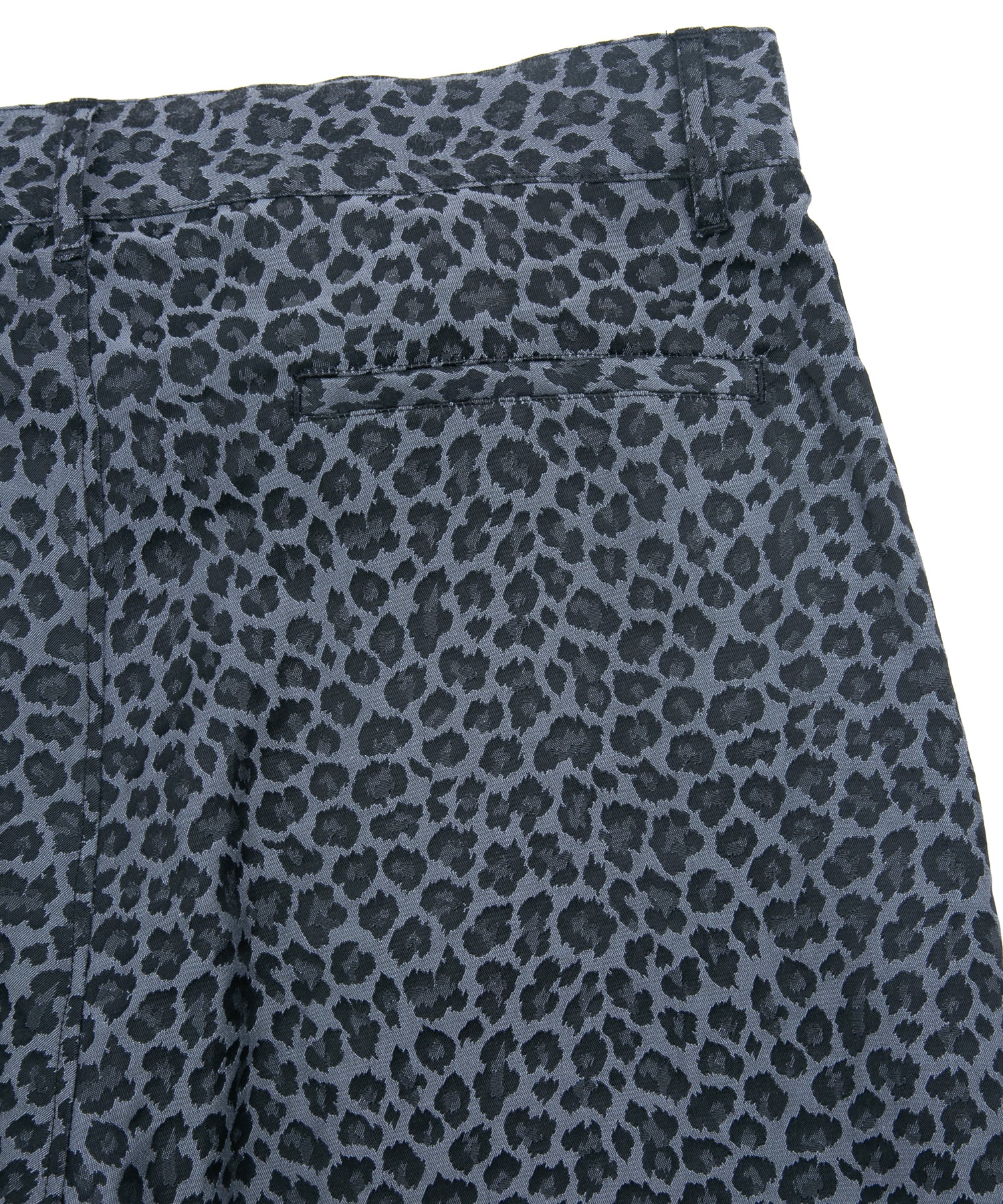 Load image into Gallery viewer, Nylon Cotton Two-Bath Dyed Leopard Jacquard Shorts - GRAY
