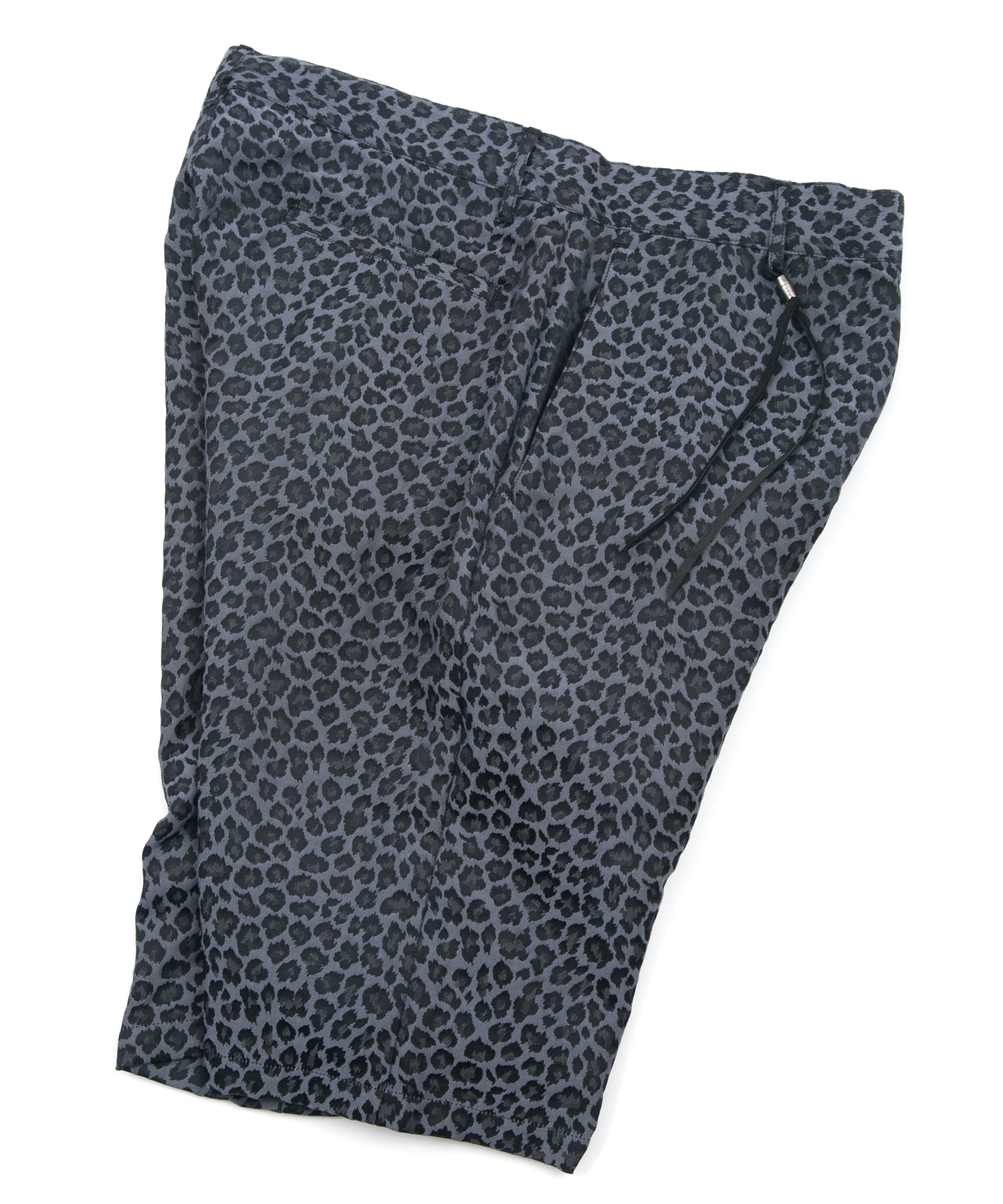 Load image into Gallery viewer, Nylon Cotton Two-Bath Dyed Leopard Jacquard Shorts - GRAY