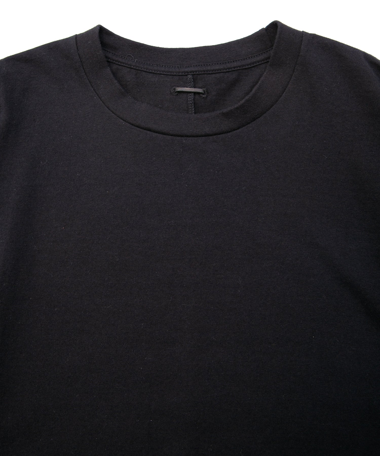 Load image into Gallery viewer, Natural Soft Cotton Plain Stitches Rib Crew Neck T-shirt - BLACK