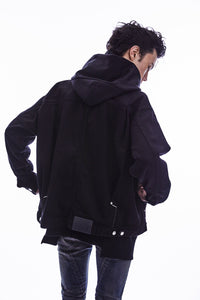 Load image into Gallery viewer, 11oz Organic Cotton Stretch Denim "Jimmy" Jacket - BLACK