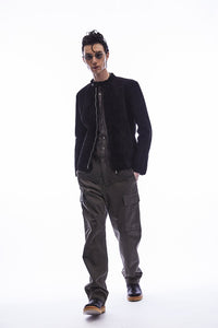Load image into Gallery viewer, Suede Horsehide JUDE Single Riders Jacket - BLACK