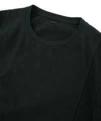 画像をギャラリービューアに読み込む, 30/- ナチュラルソフト天竺 ワイド Tシャツ(オーバーサイズ) - BLACK