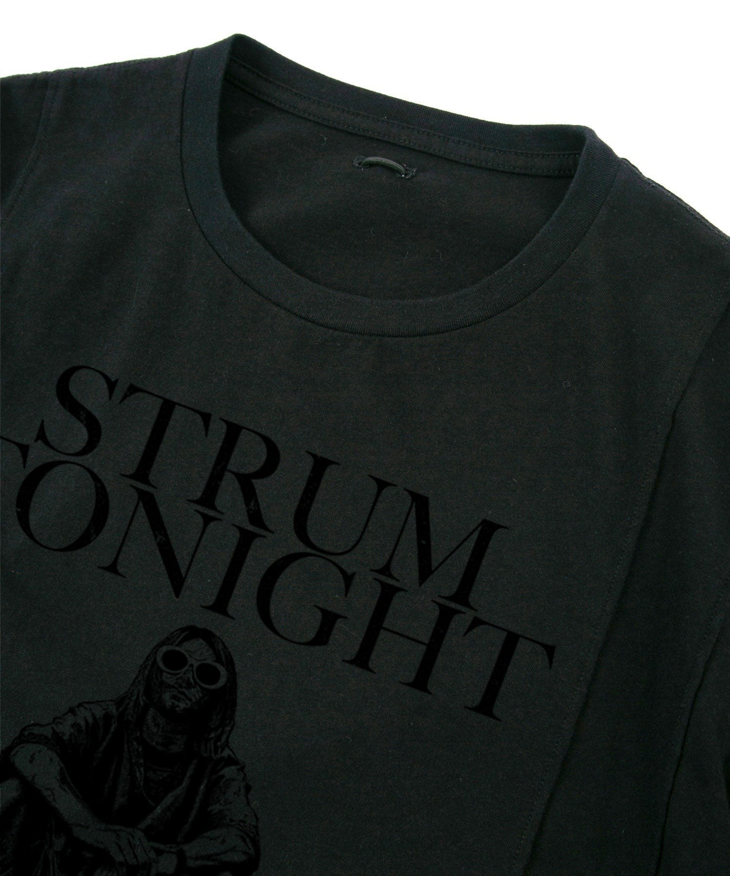 Load image into Gallery viewer, Natural Soft Cotton『I LOVE YOU 』Zombie Wide T-shirt - BLACK