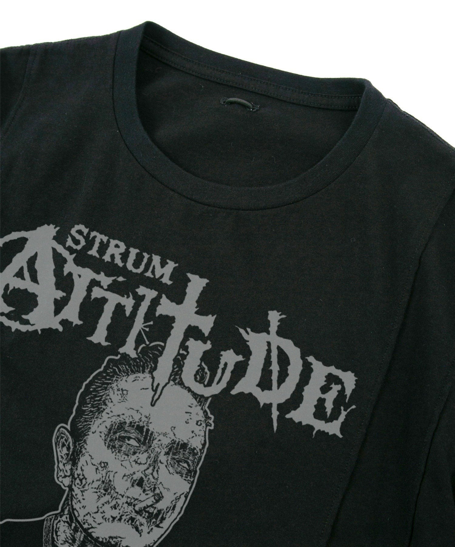 Load image into Gallery viewer, Natural Soft Cotton『You Fuck’in rock 』Zombie Wide T-shirt - BLACK