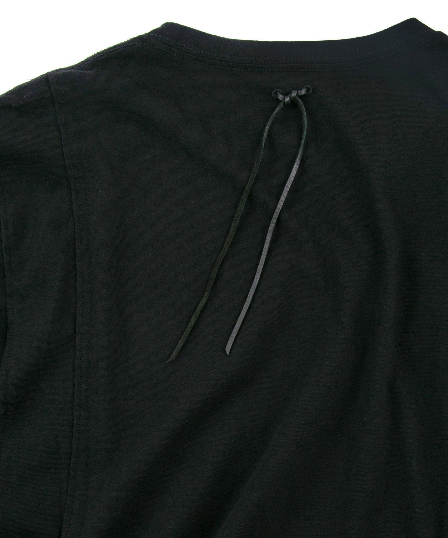 画像をギャラリービューアに読み込む, 30/- ナチュラルソフト天竺 ワイド Tシャツ(オーバーサイズ) - BLACK