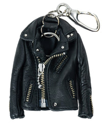 Load image into Gallery viewer, Oil Calfskin Riders Key Case - BLACK