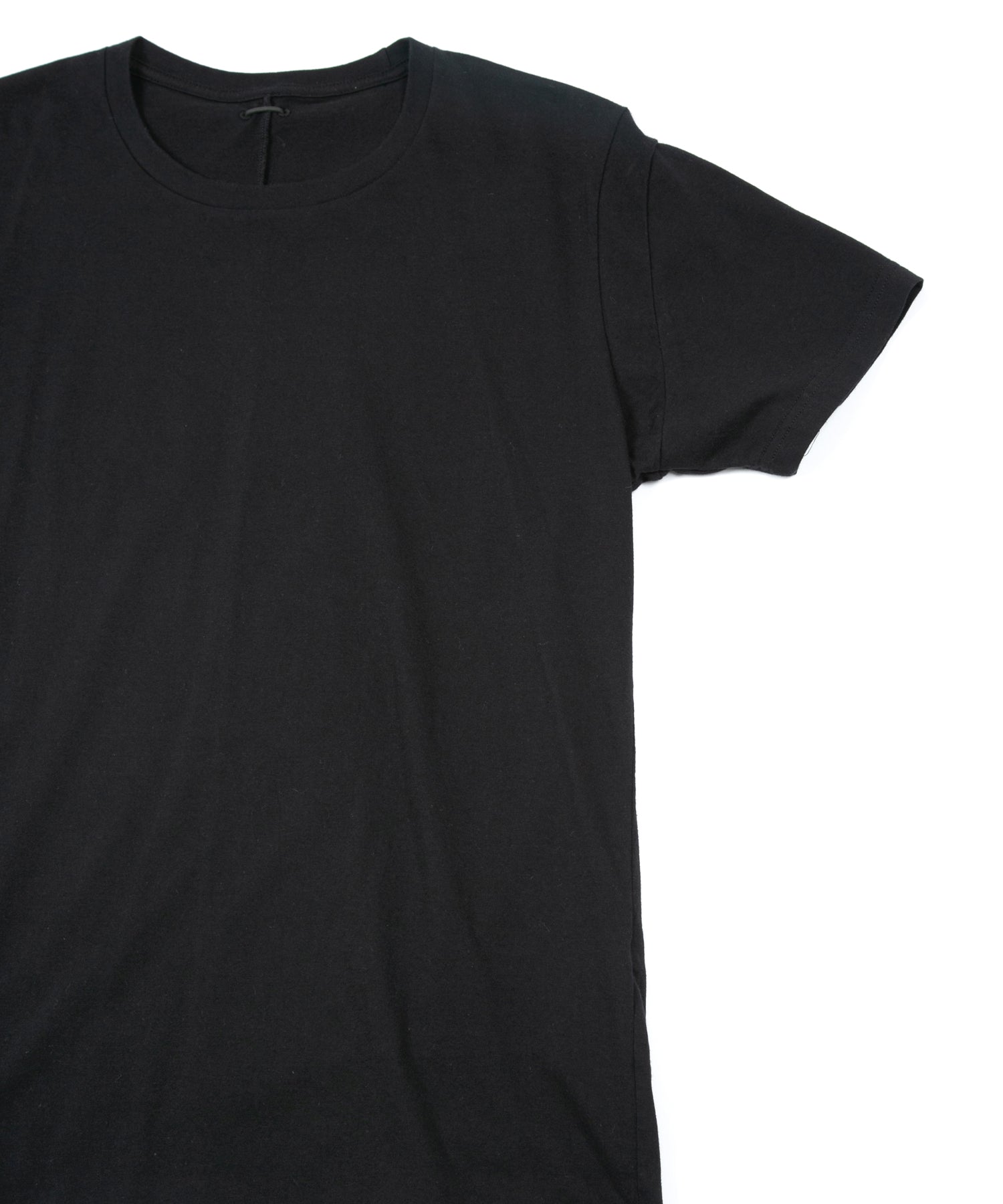 Load image into Gallery viewer, Natural Soft Cotton Crew Neck T-shirt - BLACK