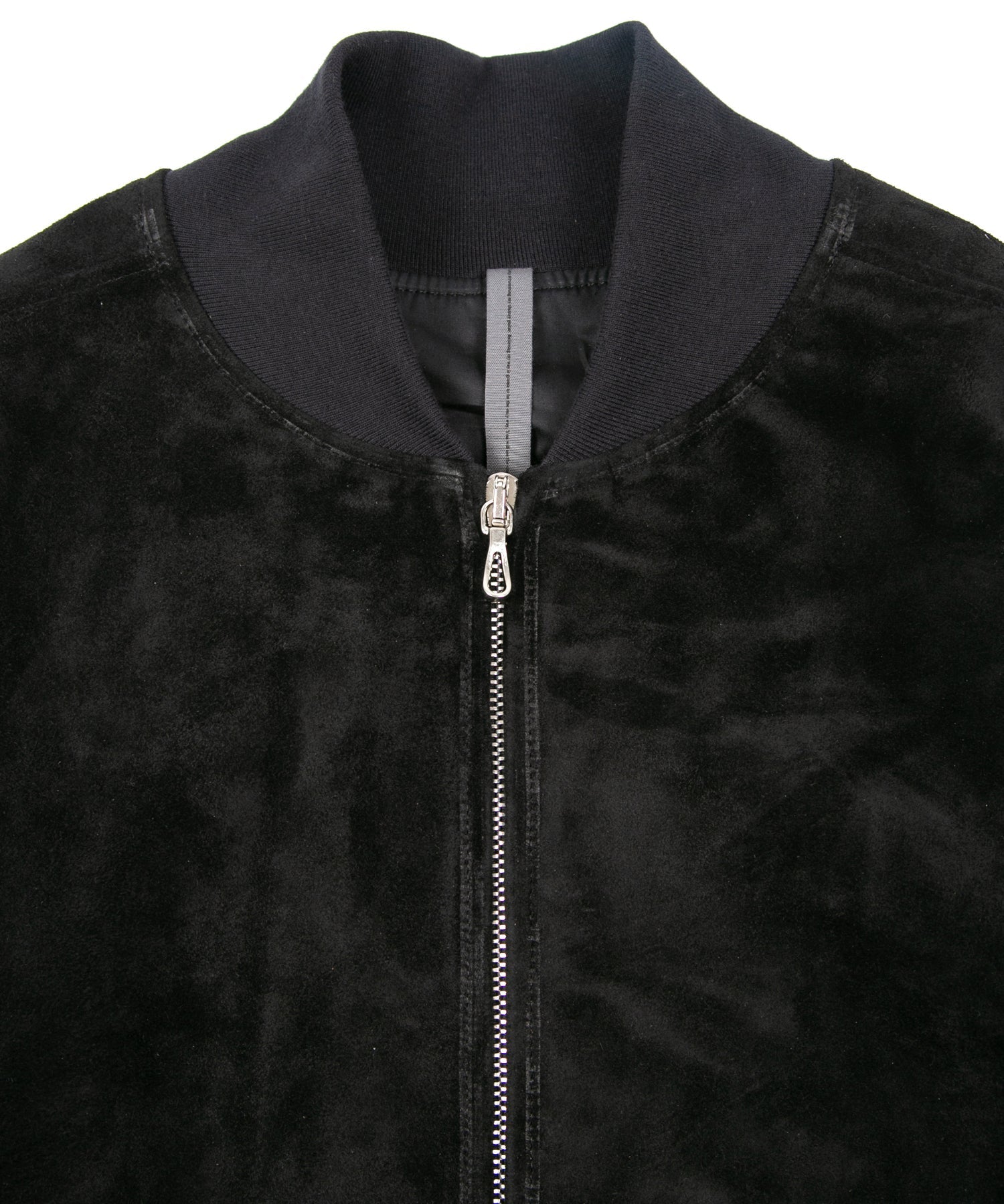 Load image into Gallery viewer, Suede Horse hide "CRANK" Blouson - BLACK
