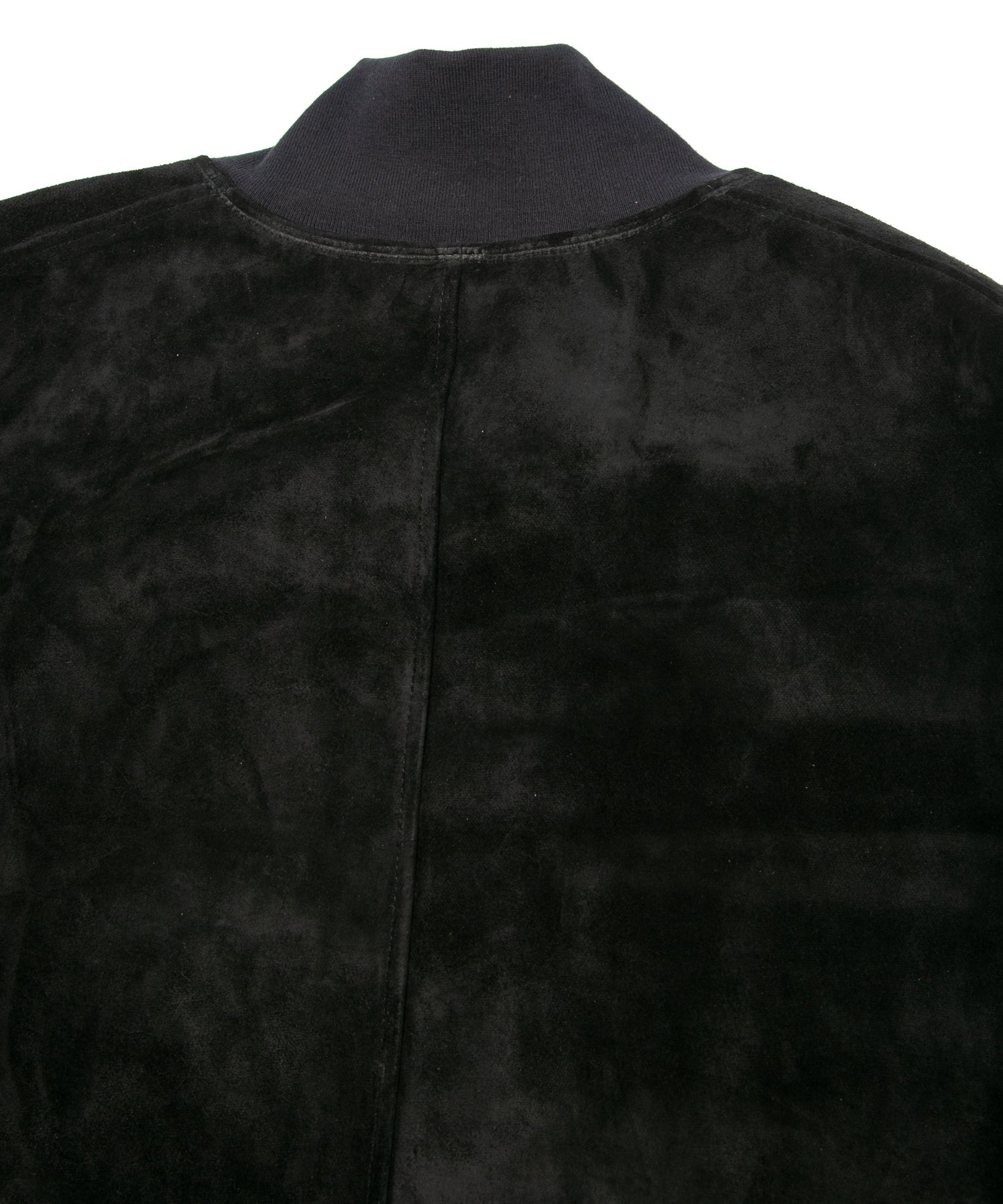 Load image into Gallery viewer, Suede Horse hide "CRANK" Blouson - BLACK