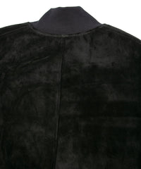 Load image into Gallery viewer, Suede Horse hide "CRANK" Blouson - BLACK