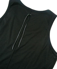 Load image into Gallery viewer, 30/- Natural soft jersey tank top (tight fit) - BLACK