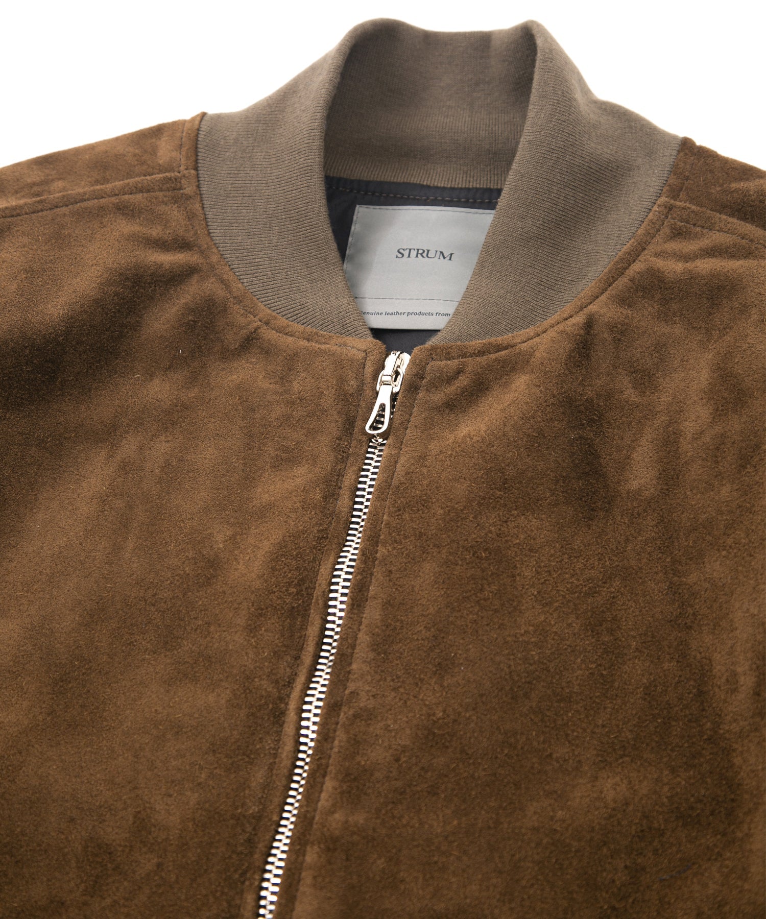Load image into Gallery viewer, Suede Horse hide "CRANK" Blouson - BROWN KHAKI