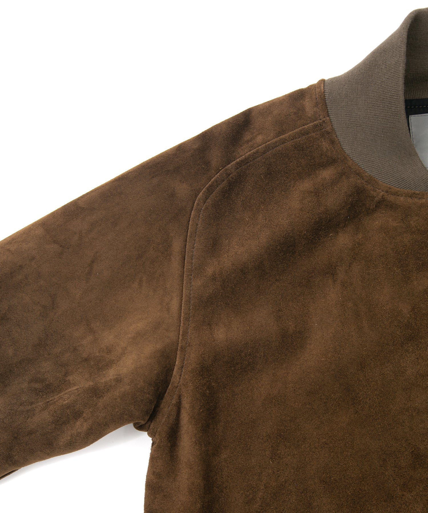 Load image into Gallery viewer, Suede Horse hide "CRANK" Blouson - BROWN KHAKI