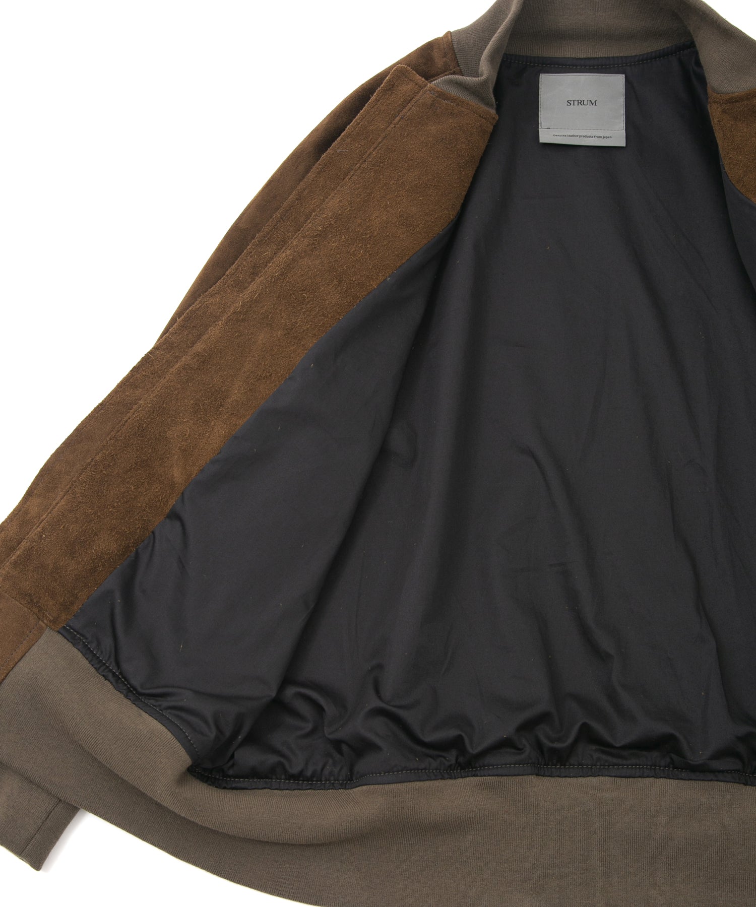Load image into Gallery viewer, Suede Horse hide "CRANK" Blouson - BROWN KHAKI