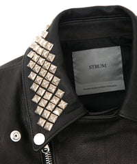 Load image into Gallery viewer, New Zealand Calf Skin "CRAY" Studs Double Riders - BLACK