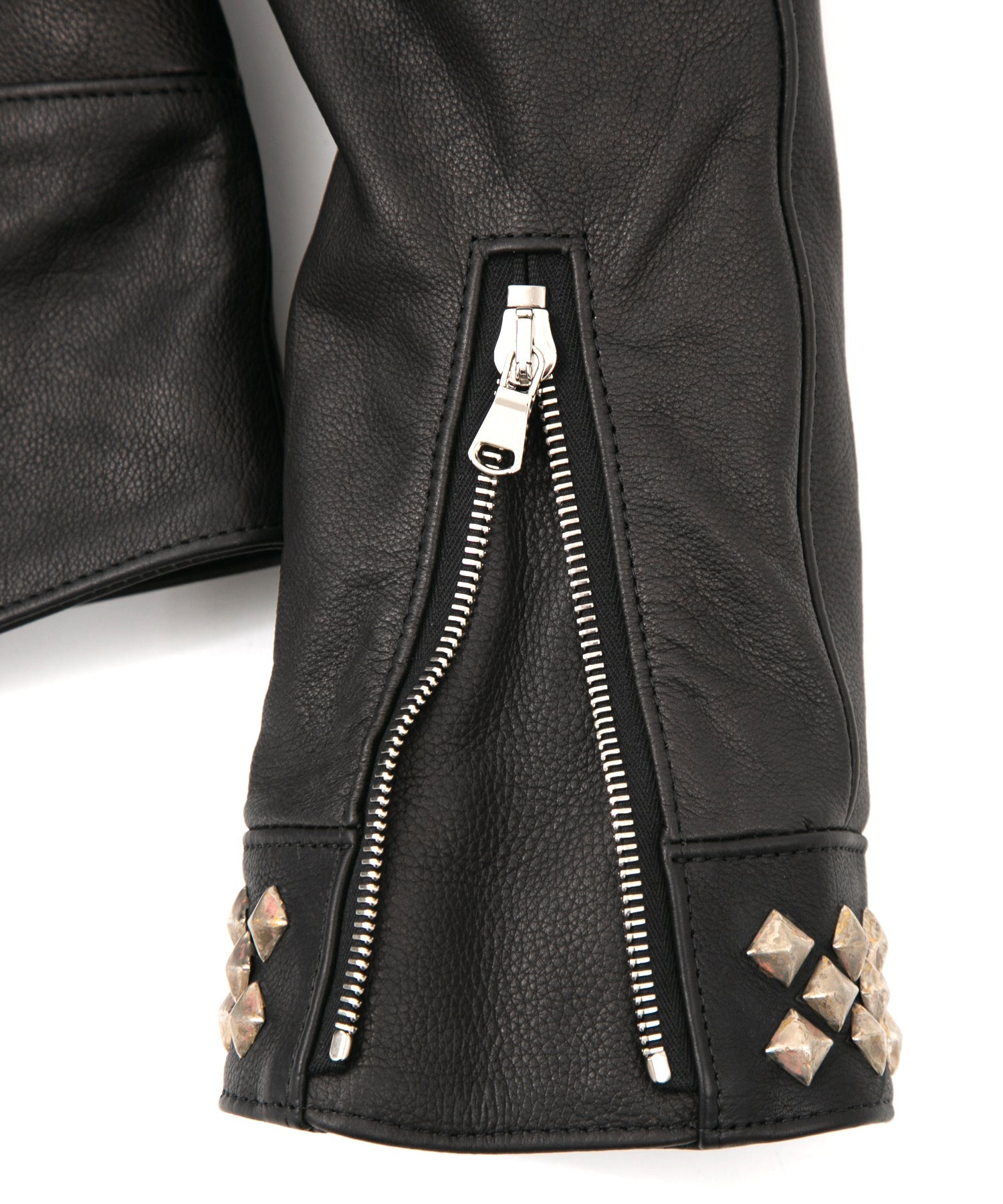 Load image into Gallery viewer, New Zealand Calf Skin "CRAY" Studs Double Riders - BLACK