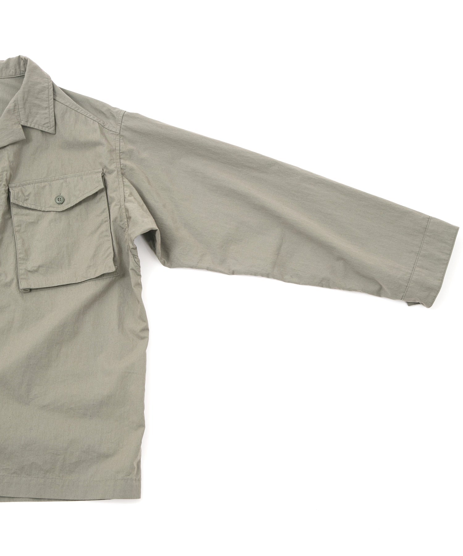 Load image into Gallery viewer, Washer Dyed Cotton & Nylon Weather Cloth Military Shirts Blouson - OLIVE