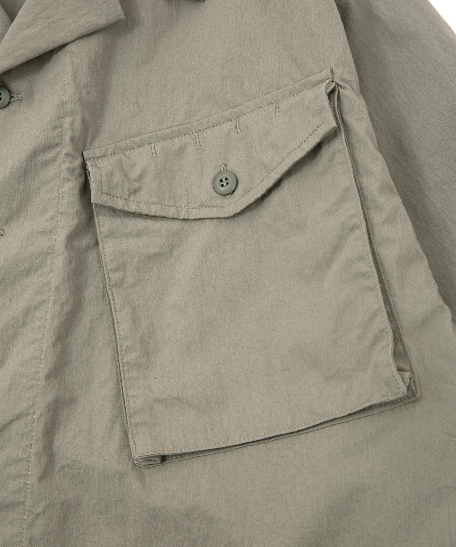Load image into Gallery viewer, Washer Dyed Cotton & Nylon Weather Cloth Military Shirts Blouson - OLIVE