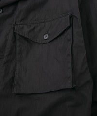 Load image into Gallery viewer, Washer Dyed Cotton & Nylon Weather Cloth Military Shirts Blouson - BLACK