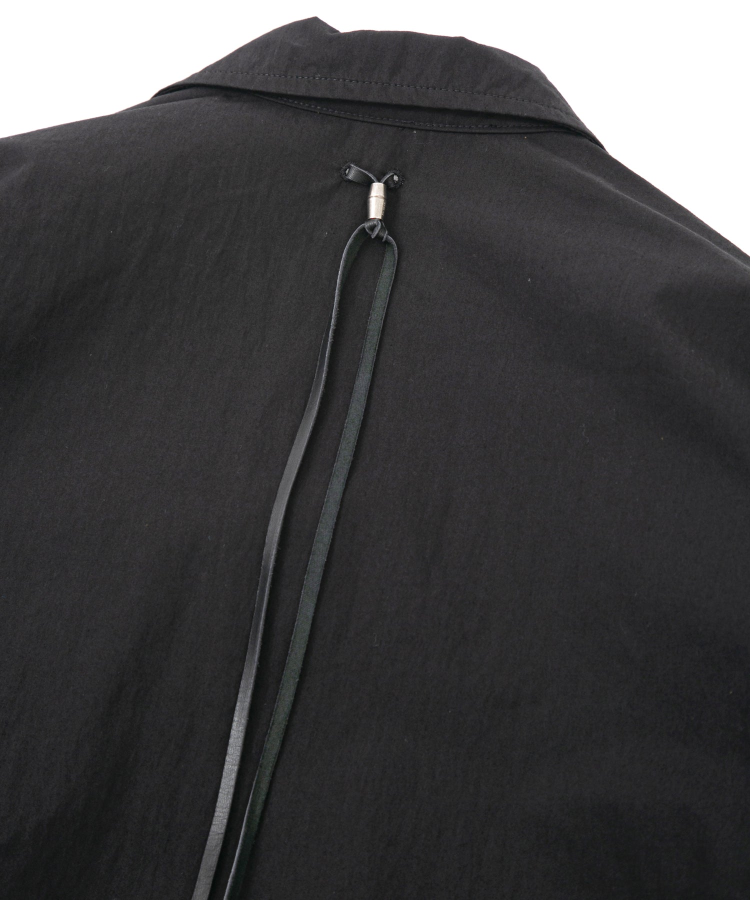 Load image into Gallery viewer, Washer Dyed Cotton & Nylon Weather Cloth Military Shirts Blouson - BLACK