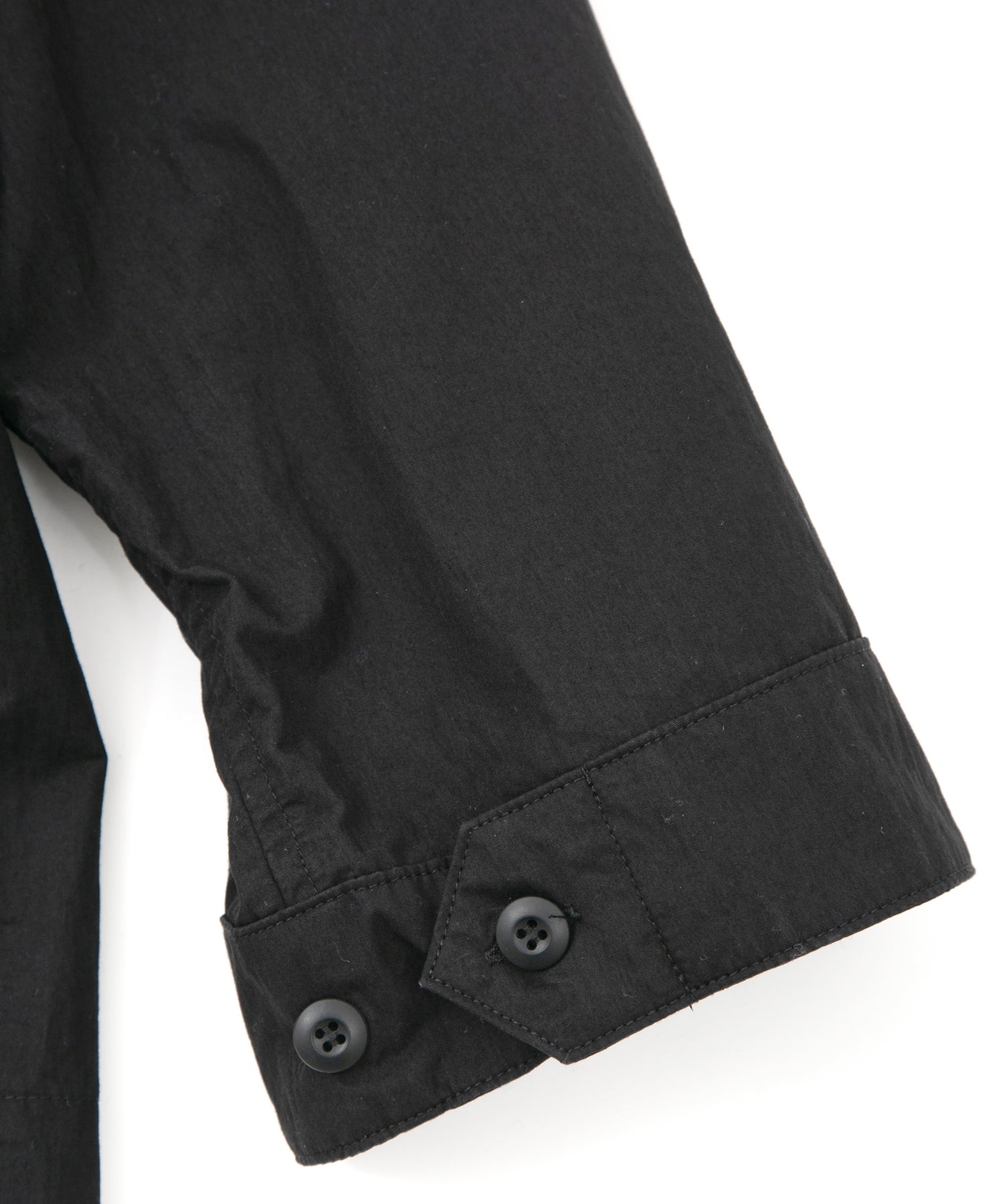 Load image into Gallery viewer, Washer Dyed Cotton & Nylon Weather Cloth Military Shirts Blouson - BLACK